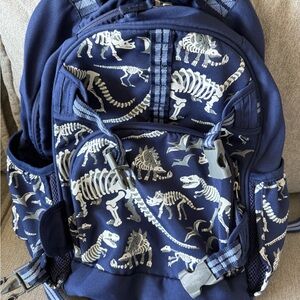 Pottery Barn Kids Dinosaur Fossil Backpack in Navy Blue